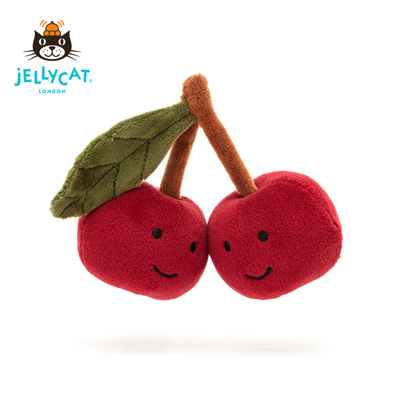 jEllycat delicious cherry baby pacifies dolls plush toys