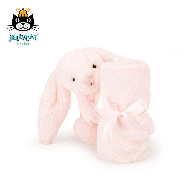 English Jellycat Shy Pink Bonnie Rabbit ComfortIng Blanket Hand Scratch Towel Baby Baby Can Enter Comfort Towel