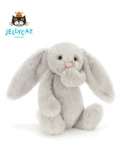 Jellycat, застенчивый серебряный плюшевый кролик, успокаивающая кукла, Великобритания, подарок на день рождения