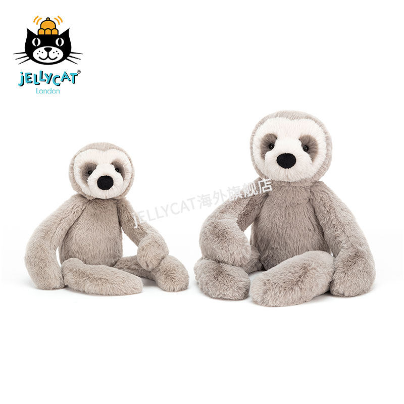 British jellycat Bailey Sloth doll Plush toy Boy girl soothing gift animal doll