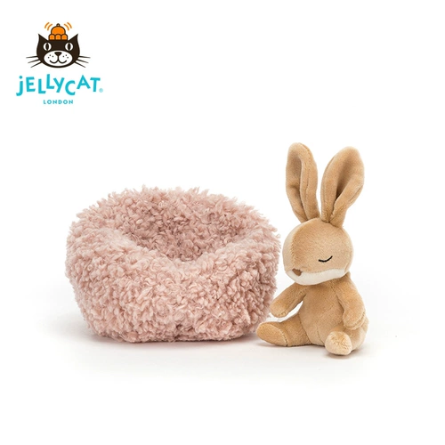 Jellycat, бежевый кролик, милый ферментированный клейкий рис, плюшевая игрушка, мягкая кукла, Великобритания, подарок на день рождения