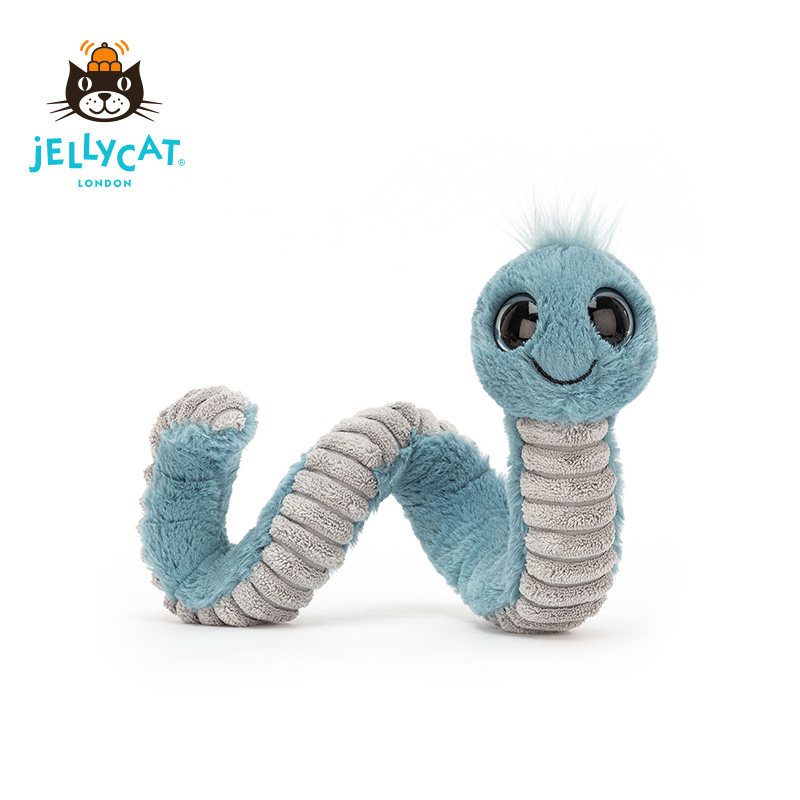 jELLYCAT British New Wheel Blue Bug Personality Children and Women Cute Plusty Toys
