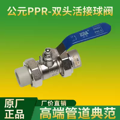 AD PPR hot and cold water pipe fittings double live ball valve 20 25 32
