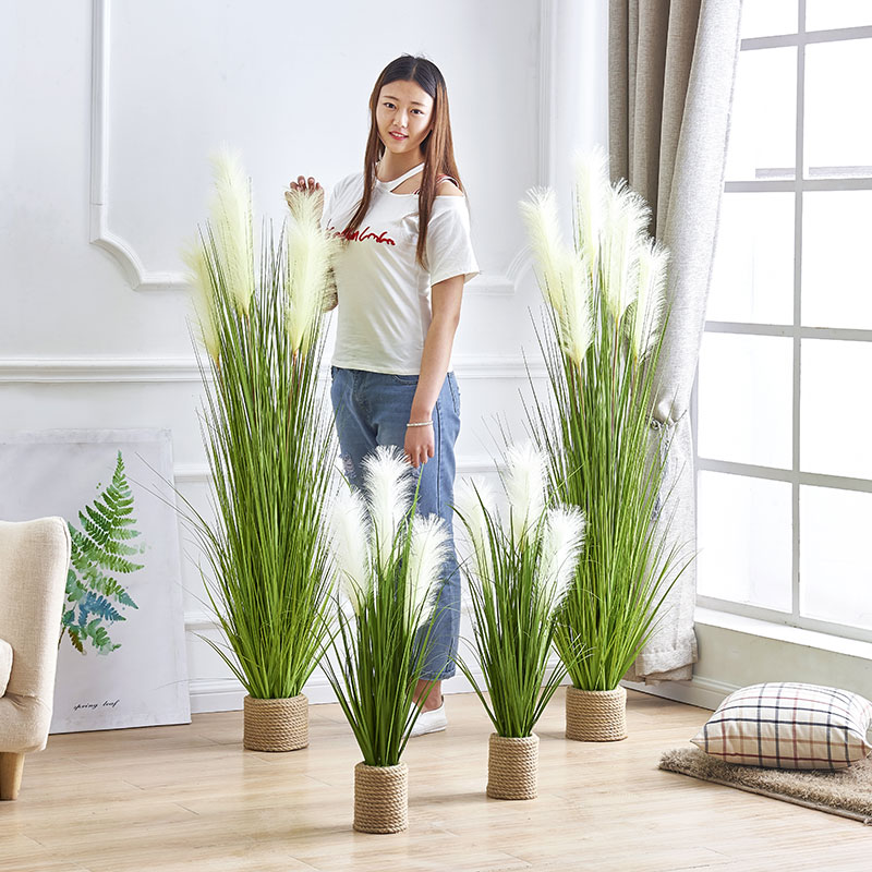 Simulation Reed Grass Fake Grass Potted Nordic Plants Decorative