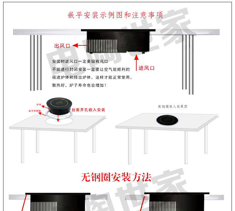 các loại bếp từ Nồi hơi chữa cháy thương mại cảm ứng 1200W nhúng dây điều khiển cảm ứng nồi hơi lửa tròn nhỏ - Bếp cảm ứng bếp từ 3 vùng nấu