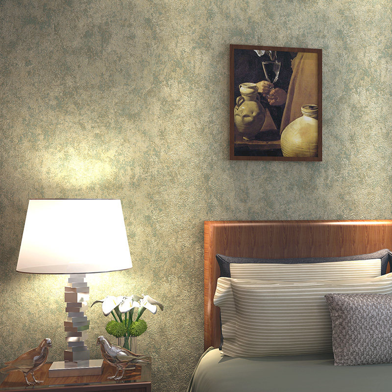 American 90s retro nostalgic plain wallpaper non-woven bedroom living room background wall high-end clothing store wallpaper