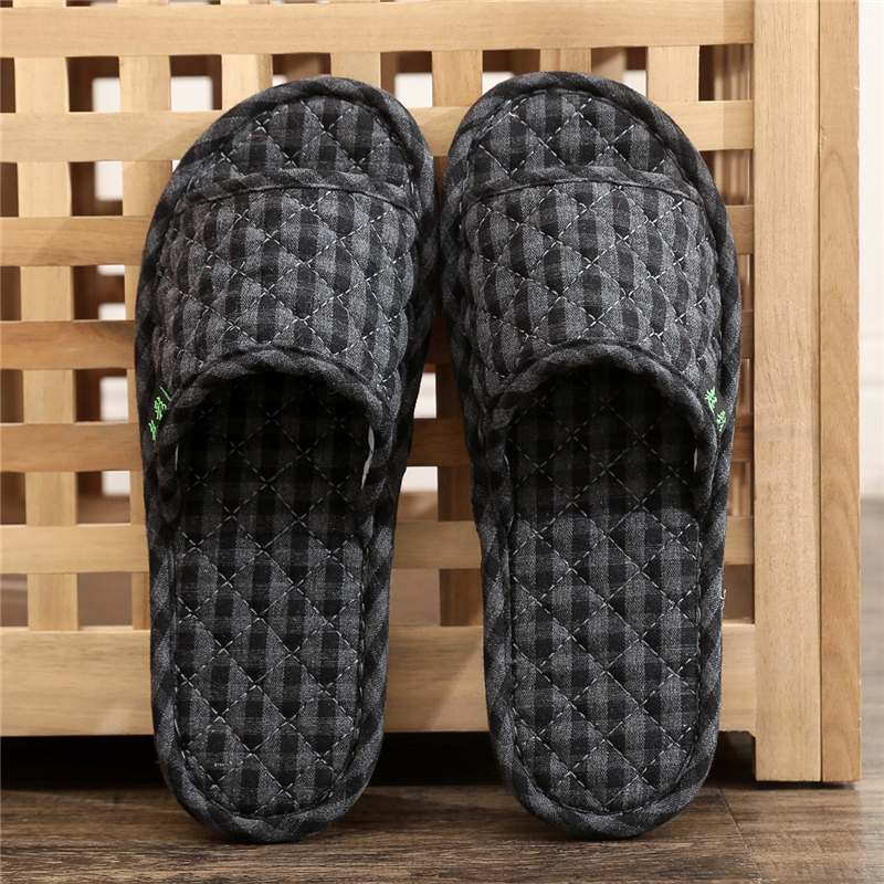 Japanese-Style Fabric Slippers with Cloth Soles, Silent on Wooden Floors, Soft-Soled for Indoor Use, Winter, Women'S, Machine Washable, Cotton, Home, Summer, All Seasons