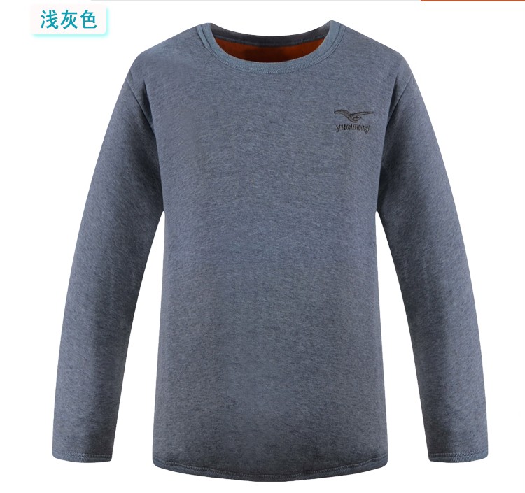 Áo len nam trung niên mùa đông áo len đầu cộng với áo len cotton dày hàng đầu áo len rộng kích thước lớn áo len nam trung niên