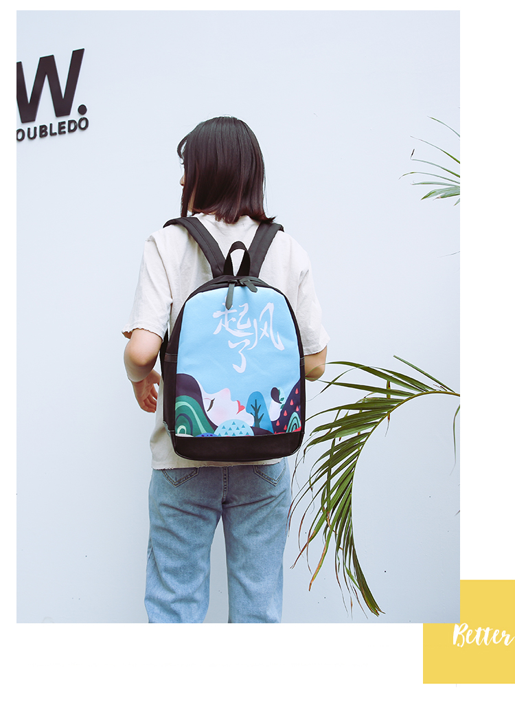 Giải phóng mặt bằng mùa hè nữ phiên bản Hàn Quốc mới của cô gái dễ thương thời trang túi đeo vai dễ thương trong khuôn viên trường gió nhỏ balo trẻ em