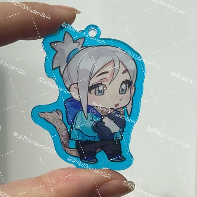 [Sold Out, No Restock] Valorant Fearless Contract Jett Sage Q-Version Snowman Acrylic Stand Keychain