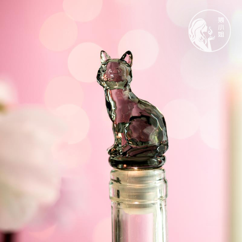 Single shot not shipped Original export Japan franc cat animal creative red wine stopper Sealed wine stopper