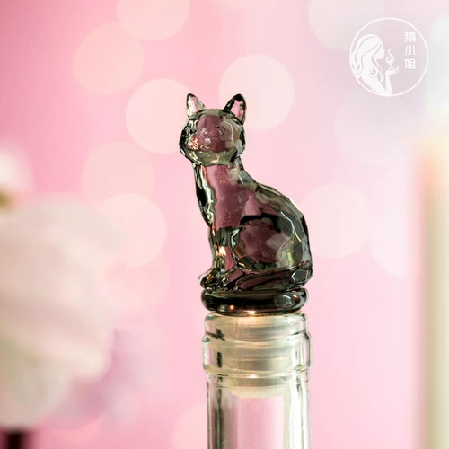 Сделайте отдельный снимок без доставки, оригинальный экспорт японского франка Cat Animal Creative Red Wine Bottle Bottle Buiten