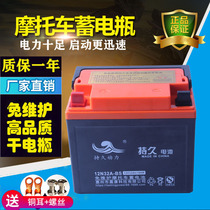 Motorcycle battery 12V32A Zongshen Lifan Loncin motorcycle maintenance-free tricycle start 28AH battery