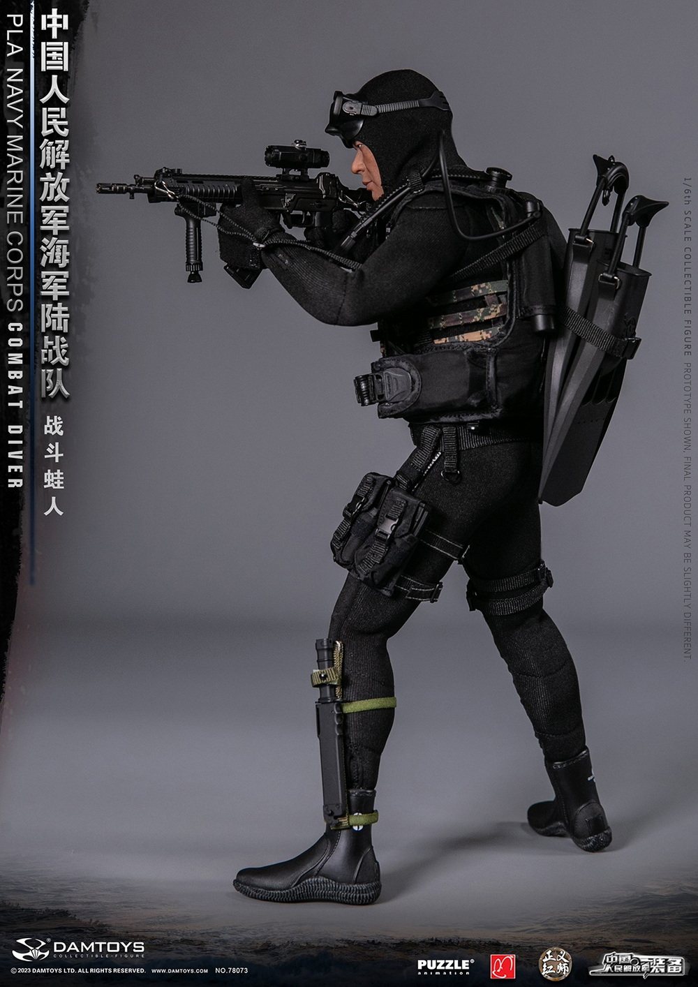 DAMTOYS 78073 PLA Marine Corps Combat Frogman 1/6 Action Figure