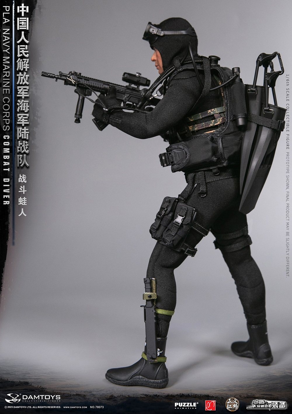 DAMTOYS 78073 PLA Marine Corps Combat Frogman 1/6 Action Figure