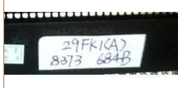 直拍就对了】海尔CPU OM8373PS/N3/2 贴纸 29FK1(A) 8373 684B