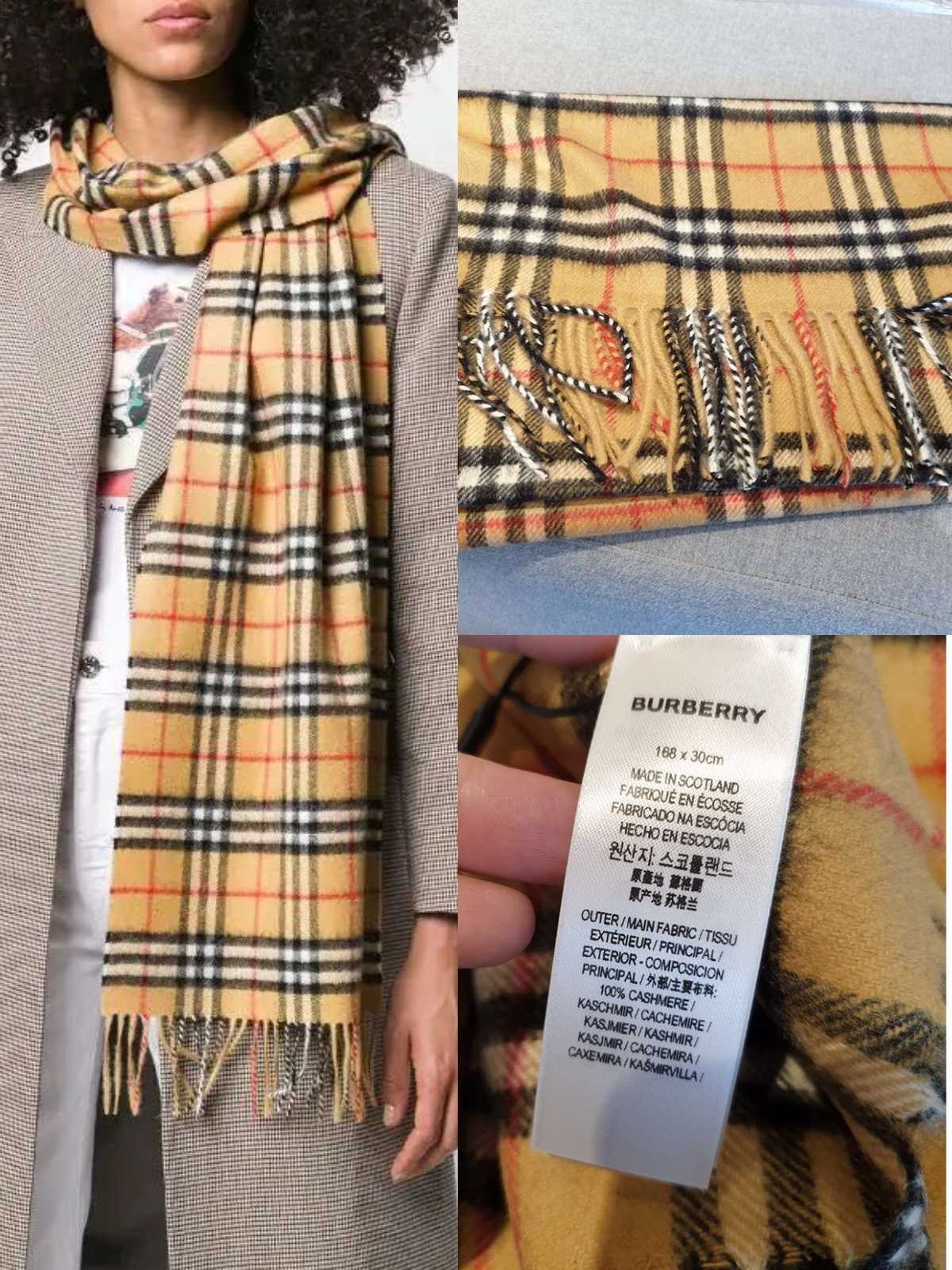 Italy New Cashmere Scarf 168X30 (Tapping No Replacement Domestic Shunfeng to Pay)