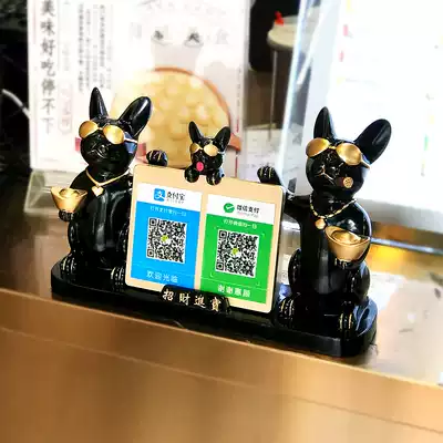 Creative lucky cat opening gift ornaments new shop open practical atmosphere gift cashier counter decoration QR code