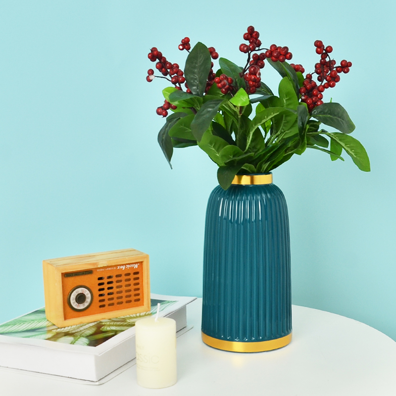 Nordic light and luxurious ceramic vase swinging pieces living-room floral TV cabinet table Xuanguan wine cabinet Home Decorative Goods Furnishing