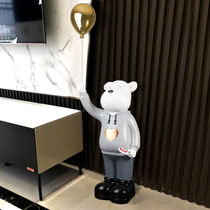 Housewarming new home gifts creative violent bear large floor decoration living room TV cabinet home decoration wedding gift