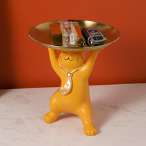 Net red trembles with enchanting cat key storage accessories storage tray creative gift decorations