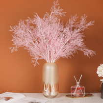 Simulation fog flower dried flower arrangement fake flower decoration Vase ornaments shopping mall hotel flower arrangement decoration plastic flower rime