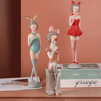 Modern modern girl ornaments Nordic light luxury girl heart furnishings home decorations to give girlfriends birthday gifts