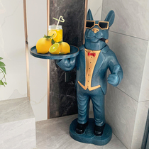 Opening gift Housewarming new home Creative light luxury living room TV cabinet next to large floor-to-ceiling decorative ornaments Home accessories