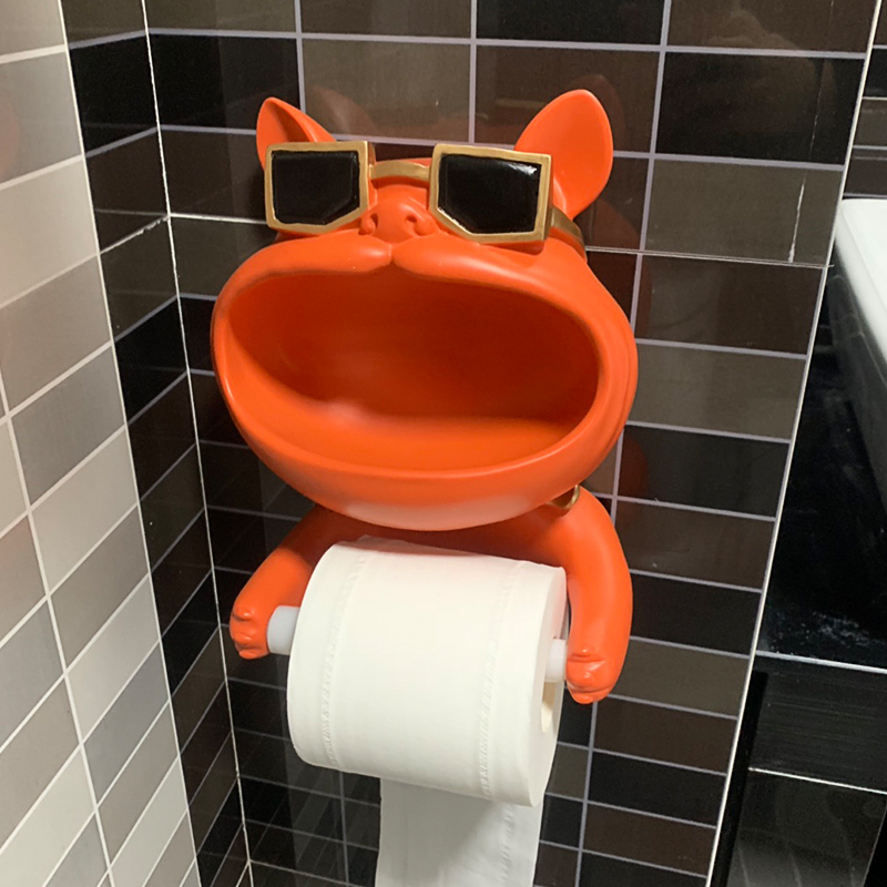 Creative bathroom roll paper holder kitchen toilet toilet paper rack drawer paper box free punching wall-mounted toilet paper holder