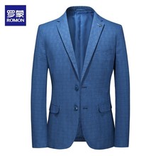 罗蒙西服男士正装休闲修身小西装