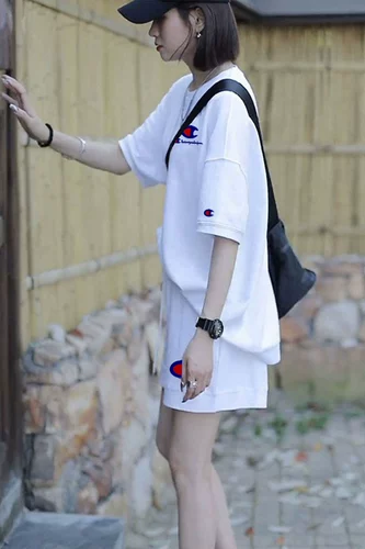 Летний комплект, футболка, штаны, оверсайз, короткий рукав