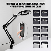 5X Illuminated Magnifier USB 3 Colors LED Magnifying Glass