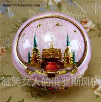 Special offer R6 Russian tin metal ashtray flat bottom round ball Thai construction elephant Phnom