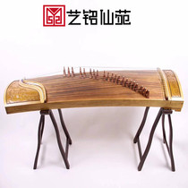 Golden nanmu plain surface guzheng playing solid wood beginner adult teacher professional mahogany musical instrument ornaments