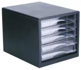 Deli 9775 Настольный файл шкаф в пластиковом шкафу для рисования файлов A4 шкаф Data Data 5 -Layer Transparent 9777