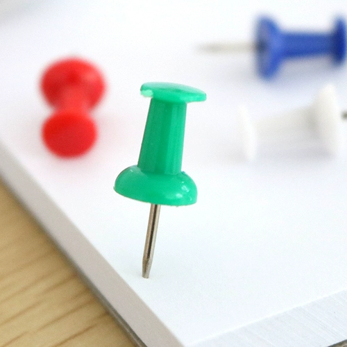 Deli 0021 Красочные I-образные ногти, пробковые гвозди, канцелярские кнопки для рисования, канцелярские кнопки для досок объявлений, канцелярские принадлежности