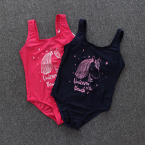 Small discount ▏ new childrens swimsuit quick-drying single-layer girl one-piece swimsuit cute baby Summer