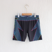 Small discount personality printing swimming trunks mens long Sports Conservative swimming shorts five points Training adult quick-drying