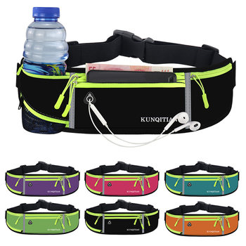 New sports waist bag outdoor running mobile phone bag for men and women water-proof multifunctional fitness invisible universal belt bag