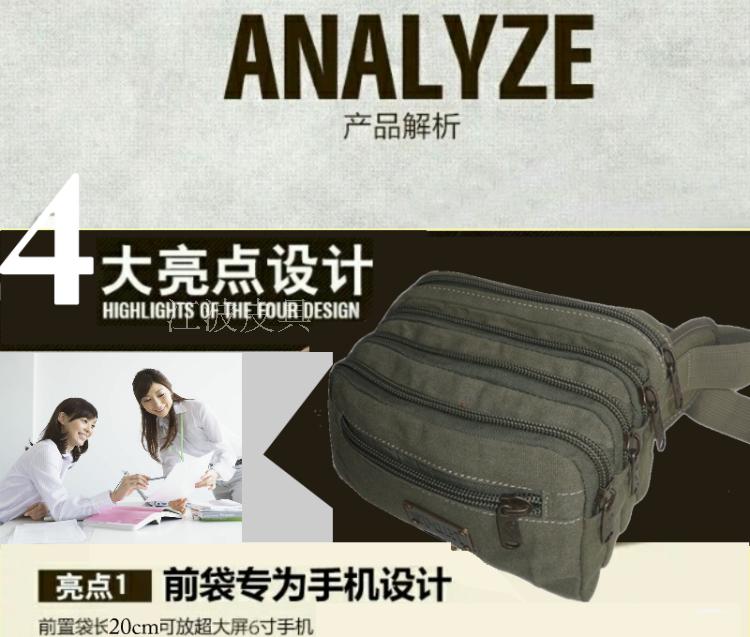 Đặc biệt cung cấp đa chức năng canvas nhân viên thu ngân gói kinh doanh nam giới và phụ nữ túi dung lượng lớn thể thao màu đen túi lưu trữ bất ... túi đeo hông nam	
