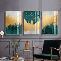 2809 living room decorative painting abstract modern simple sofa background wall painting Nordic style wall triple hanging painting