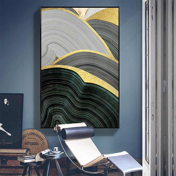 Nordic Genguan Decoration Painting Vertical Version Modern Minimalist Creative Abstract Aisle Wall Painting Veranda Wall Painting Living-room Hanging Painting