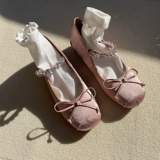 Высокие балетки, обувь с бантиком, 5см, подходит для подростков, 2023