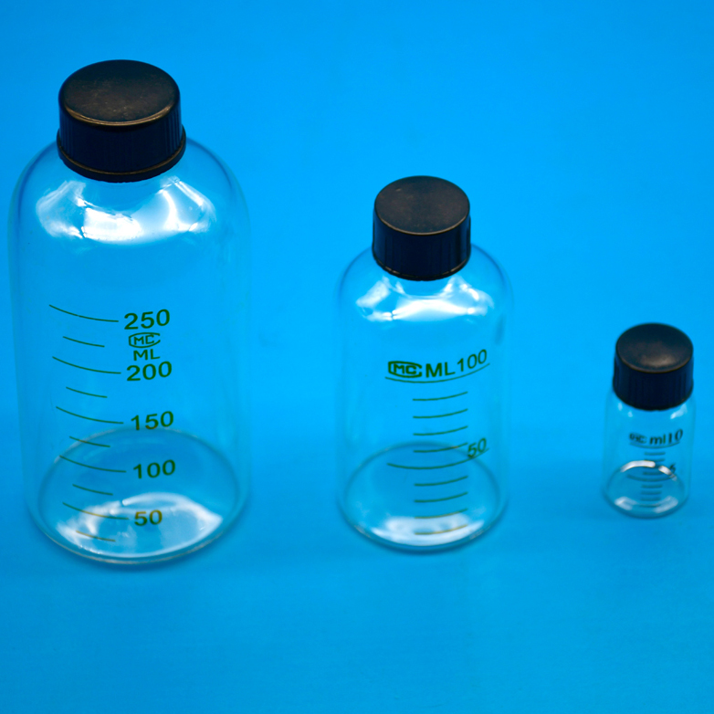 Glass screw serum bottle 10ml 25ml 50ml 100ml 250ml 500ml anaerobic bottle