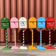 Retro Christmas mailbox iron mailbox vertical opinion box letter box decoration home ການຖ່າຍຮູບເຫດການ props customization