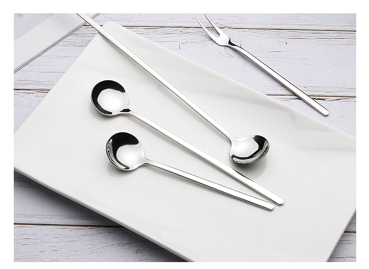Thép không gỉ 304 muỗng cà phê muỗng muỗng muỗng trái cây nĩa tráng miệng muỗng kem muỗng trẻ em muỗng cơm - Cà phê bình cold brew