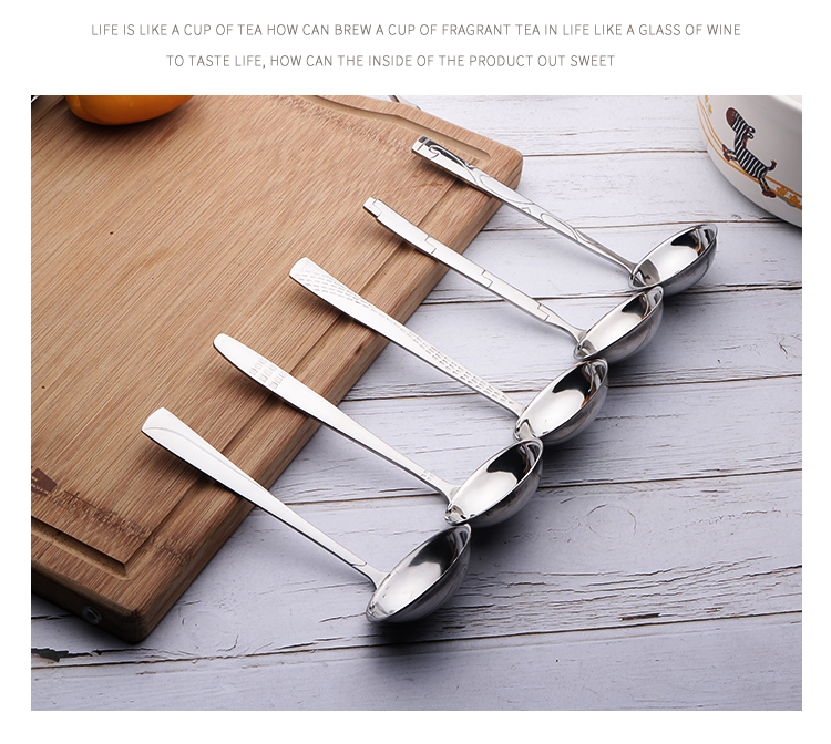 Thép không gỉ muỗng nhỏ lẩu muỗng thìa cháo gạo nhà bếp sâu súp vỏ sáng tạo muỗng - Phòng bếp chao chong dinh