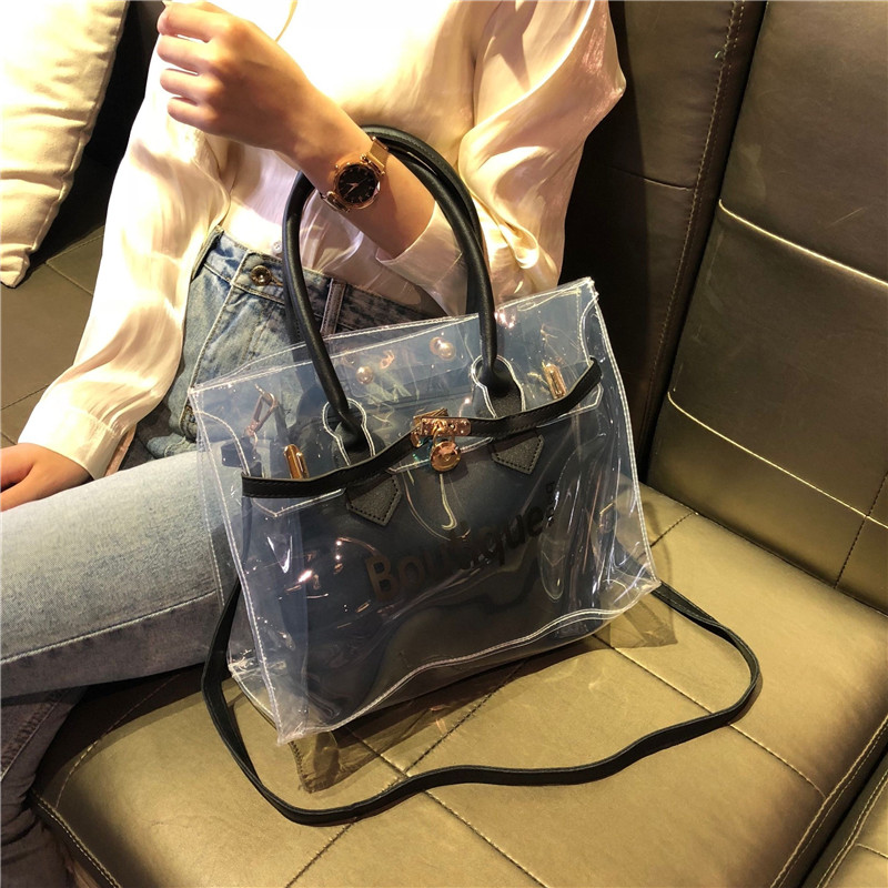 Túi nữ 2019 mới Chaoyang khí túi xách Hàn Quốc phiên bản của 100 dốc túi dung lượng lớn túi chuỗi kim cương túi lớn
