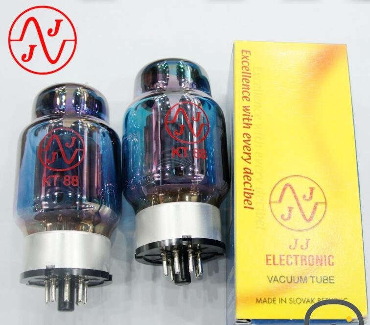 Brand new Czech JJ KT88 6550 EL34 KT66 6L6 6P3P tube blue screen pairing