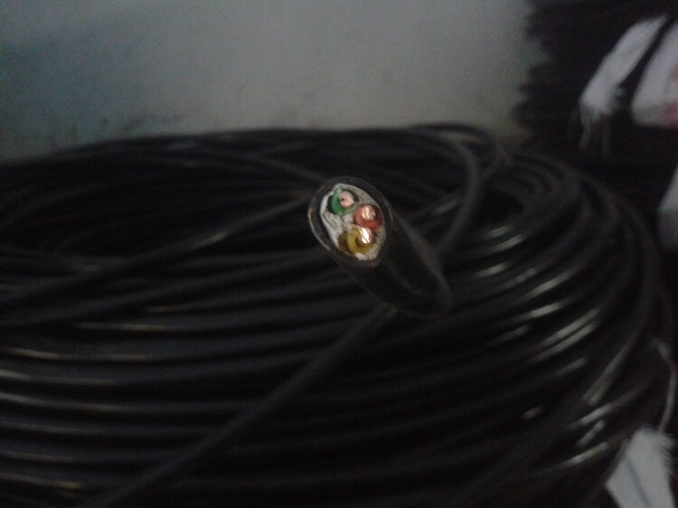 Hangzhou Zhongce wire and cable ZR-YJV3*2 5 square three-core power hard cable national standard copper core foot meter